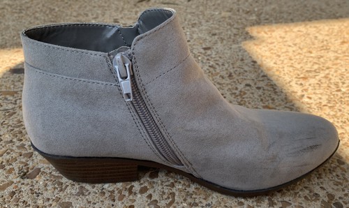 Botines Sam Edelman Niñas Gamuza Gris Ceniza Talla Niños 3. - Imagen 7 de 11
