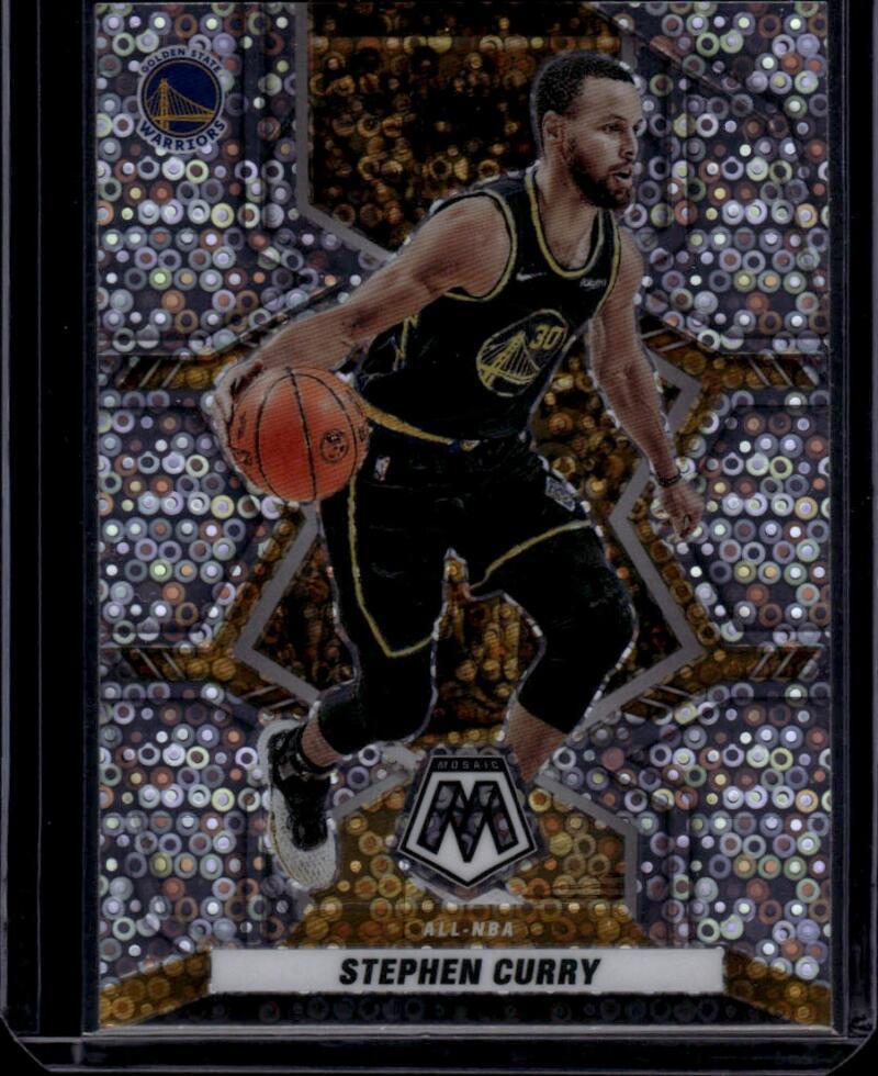 2021-22 Panini Mosaic Mosaic Fast Break Silver #284 Stephen Curry GS Warriors