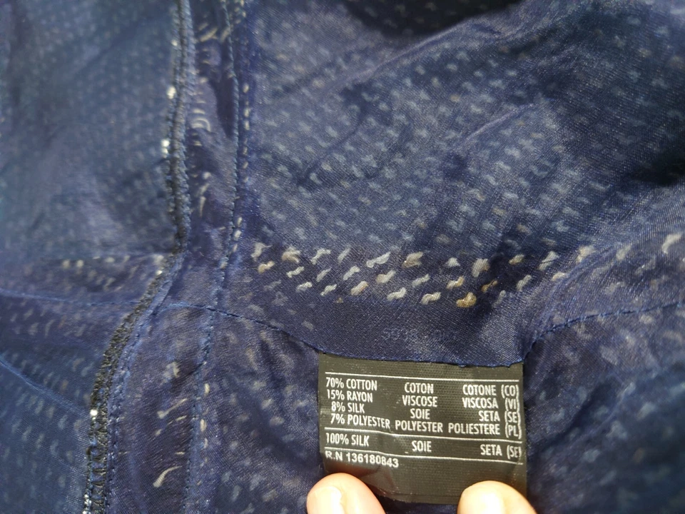 Falda SALVATORE FERRAGAMO Hecha en Italia Negra Tweed Talla 40 Detalle de Flecos Foto 3 de 4