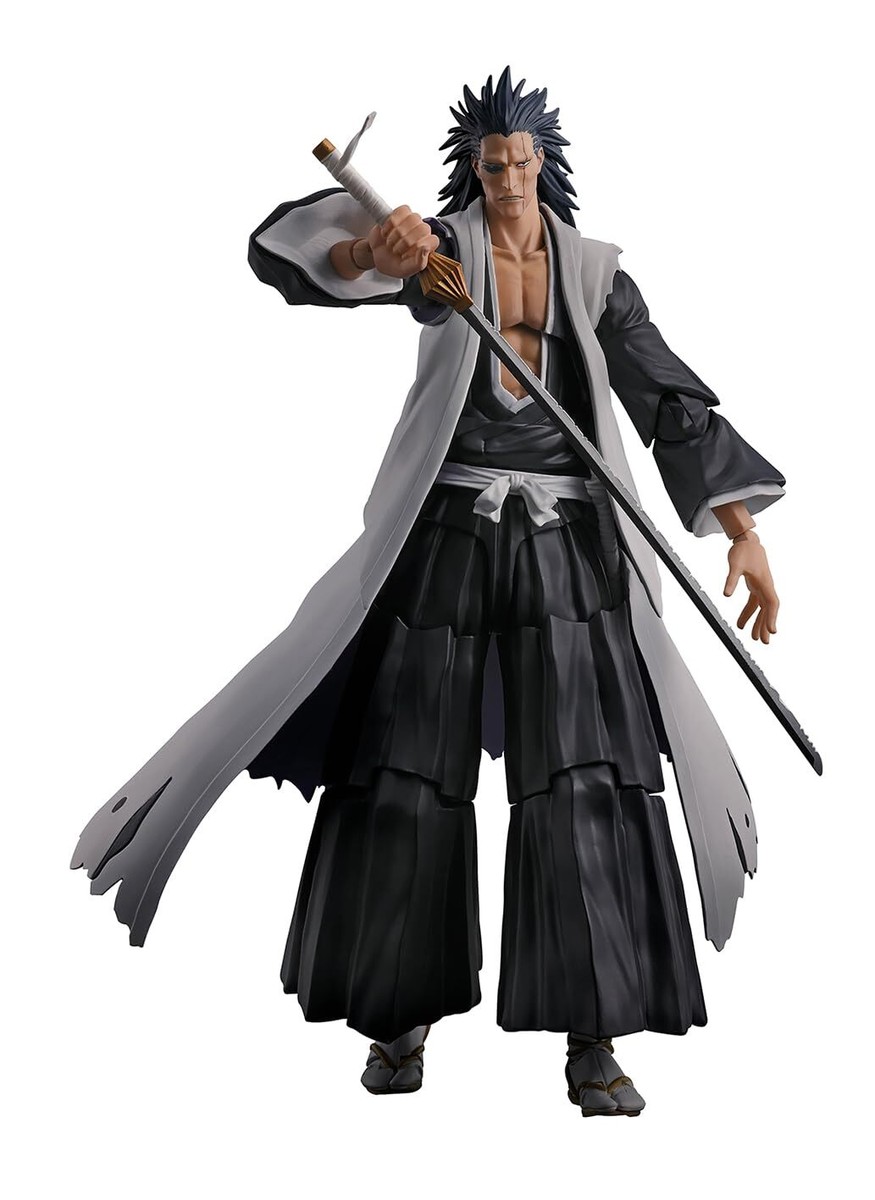 BANDAI - BLEACHキャラクターズ Bandai Spirits S.H.Figuarts BLEACH KENPACHI ZARAKI Action