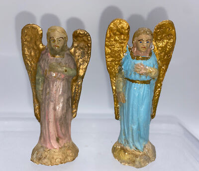 ANCIEN SANTON CRECHE Noel Devineau marie 6 cm hauteur taille 2 7,5 cm