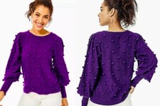 Lilly Pulitzer Kippa Sweater Size XS Purple