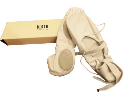 Bloch SO203L Prolite White Leather Hybrid Ballet Shoes 2B, New (Runs large)