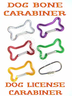 DOG BONE CARABINER, DOG TAG CARABINER, HEART CARABINER - COOLEST