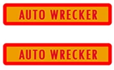 Water slide decal Dunwell AUTO WRECKER 3.5" BY .72" SHIPPING W/TRACKING