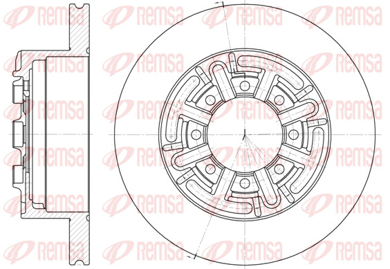 Remsa 2X Bremsscheibe Hinten Ø289 Mm Voll FüR Iveco Daily IV-image