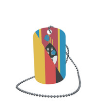 Dog Tag Flag Bunting Swaziland Germany Dog Tag Aluminium 30 x 50mm