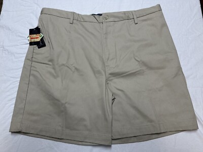 Blue Generation Shorts Mens 44 Expandable Waist DuPont Teflon Beige Chino