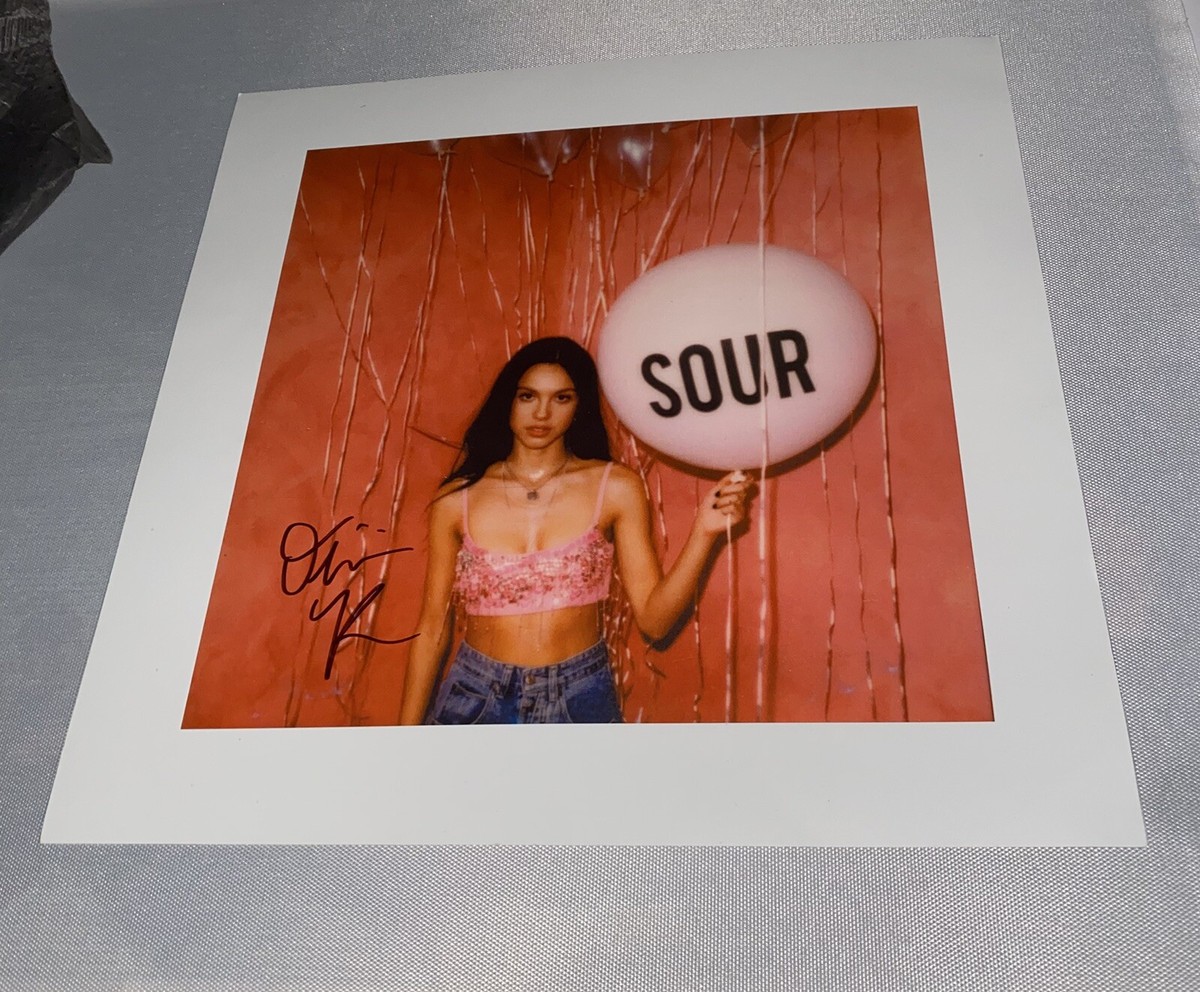 Olivia Rodrigo Sour Signed Poster 1 Clear Cassette & CD for sale