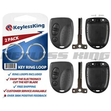 2 New Key Fob Shell Pad Case for 2004 2005 2006 Pontiac GTO Keyless Entry Remote