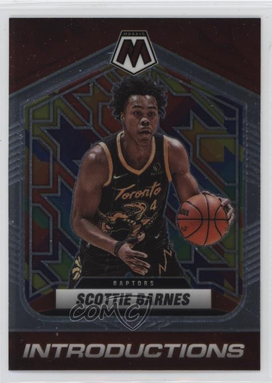 2021-22 Panini Mosaic Introductions Scottie Barnes #4 0u66