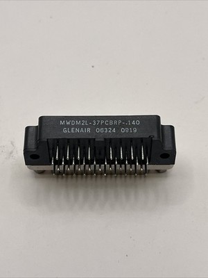 MWDM2L-37PCBRP-.140 Glenair Micro D-Subminiature PIN 37 POS 2.54mm Thru-Hole