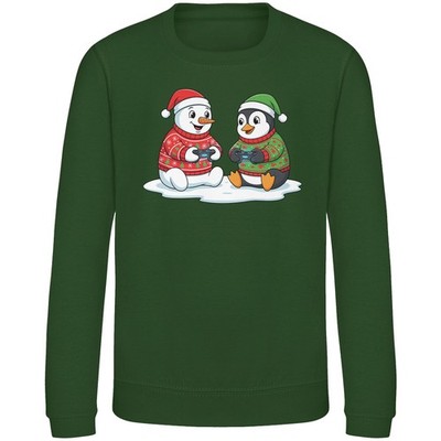 Weihnachtssweatshirt für Jungen oder Mädchen Schneemann Pinguin Pullover Geschenk für Kinder