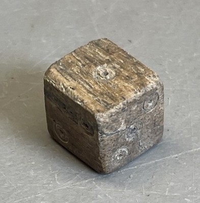 Antike römische Knochen Spielwürfel Karte 1. - 3. AD