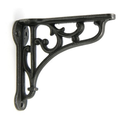 Oakcrafts - Paar antike Regalträger aus Gusseisen Heritage - 100 mm x 90 mm