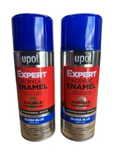 UPOL PREMIUM GLOSS BLUE SPRAY PAINT UP2708 EXPERT ACRYLIC ENAMEL 10oz (Lot Of 2)