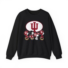 Unisex Sweatshirt Indiana University Peanut Charlie Brown Snoopy vintage sweater