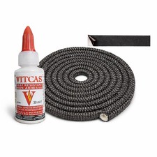 Morso 62904300 Ofentür Seil Dichtungssatz 2,5m + Kleber passend für 1410 1412 3112