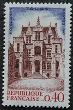 Timbre - FRANCE - TOURS - Hôtel Gouin - 1967 - Neuf ** - YT1525