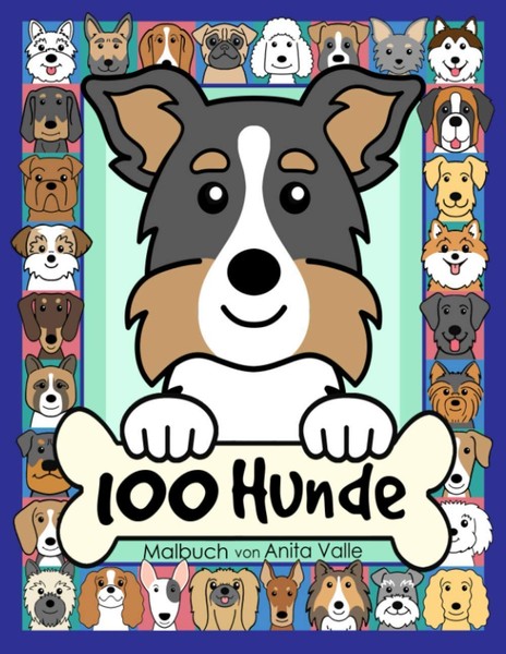 Hunde-Malbuch: 100 Motive FüR-image