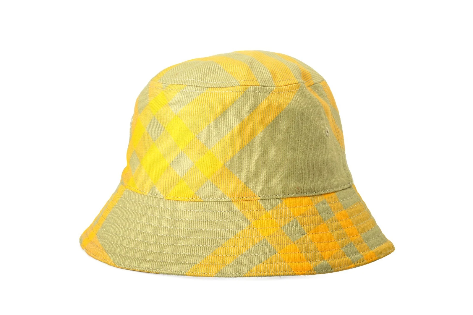 Burberry "Hunter Ip Check" Bucket Wool Hat Size S