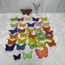 Large Butterflies Lot Acrylic Craft Project Butterfly Spring Easter Clips Decor