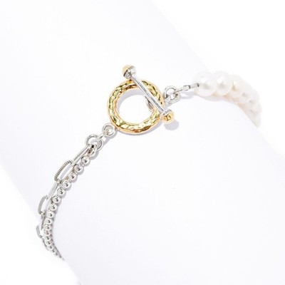 Artisan Silver by Samuel B. Choice of Gem Bead & Chain Bracelet