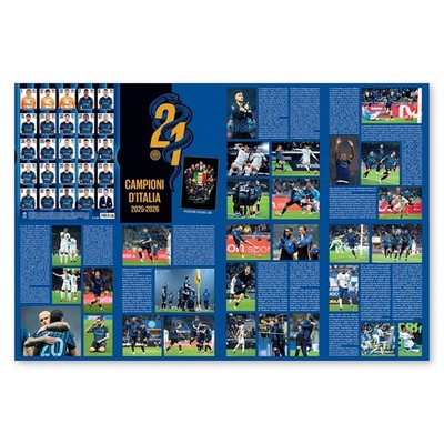INTER CAMPIONI D'ITALIA 2025-26 POSTER