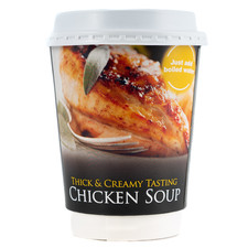 Thick & Creamy 12oz in Cup Chicken Soup - Foil Sealed 10 cups