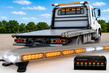 50 Led Amber Light Bar Tow Truck Plow Roll Back Police W Take Downalley Light