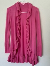 Style & Co. Bright Pink Ruffle-Trim Open Card...
