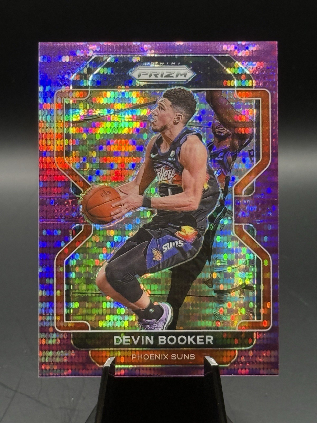 2021-22 Panini Prizm Devin Booker Purple Pulsar /35 Color Match