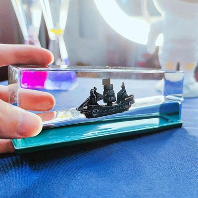 Black Pearl Geisterschiff in Flasche - Maritim Liquid Drift Weihnachtsgeschenk, portofrei
