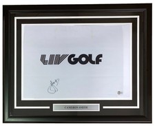 Cameron Smith Signed Framed LIV Golf Flag BAS