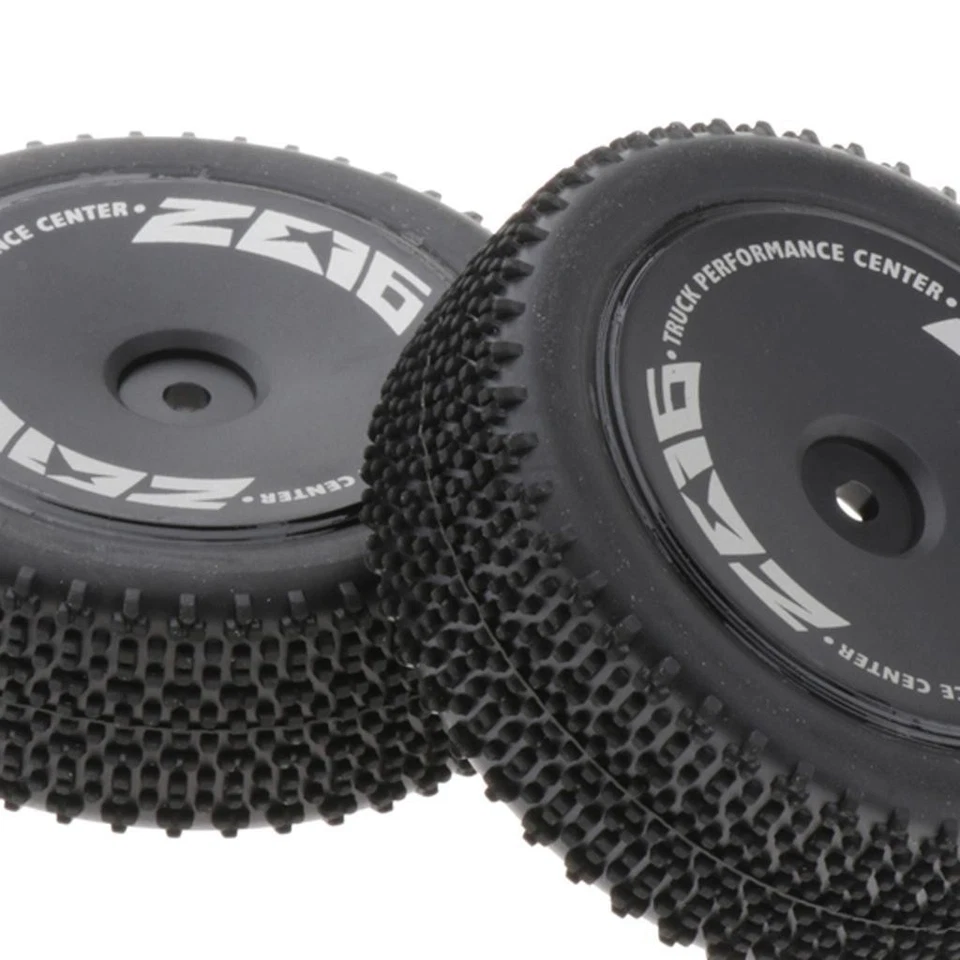 Lot De 2 Pneus Avant 144001-1269 Pour Voiture 1/14 RC WLTOYS 144001 Buggy - Photo 2/4