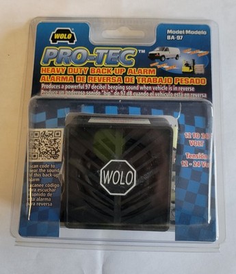 WOLO Model BA-97 PRO-TEC  Heavy-Duty Back-Up Alarm 12-24 Volt 97 Decibel