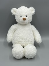 Gund White Teddy Bear Plush Fuzzy Stuffed Animal 16  No Tag