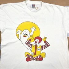 VTG early 90s Ronald McDonald 22  x 26.25  w/ Ghost Dutch Birthday Party T Shirt