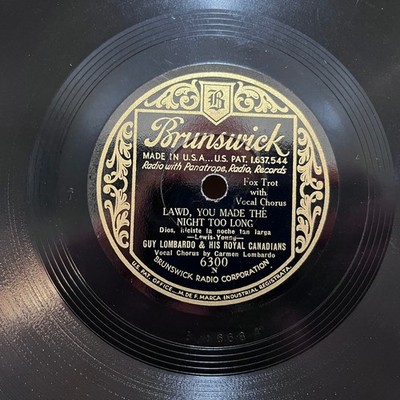 GUY LOMBARDO - A Moment In the Dark (1930s) - 10'' Shellac 78RPM Record - E