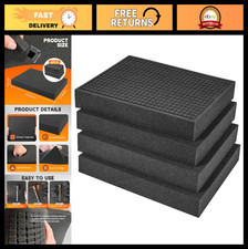 4 Pack Pick and Pluck Foam Inserts 16"x12"x2" | Customizable Padding for Gun Cas