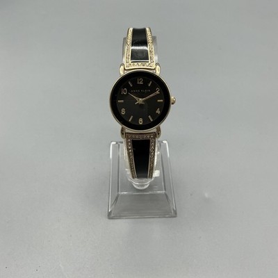 Anne Klein Womens Watch 24mm Black Dial Gold Tone AK/1028  display picture 2