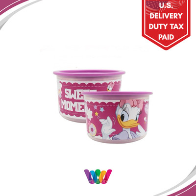 TUPPERWARE Daisy Duck One Touch (Set of 2) 600ml/ 20.2oz