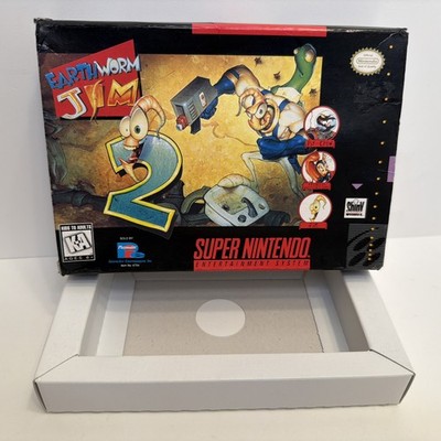 Earthworm Jim 2 Box Only (Super Nintendo SNES)  Authentic