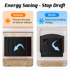 Fireplace Blocker Blanket Prevents Heat Loss Overnight Chimney Draft Stopper