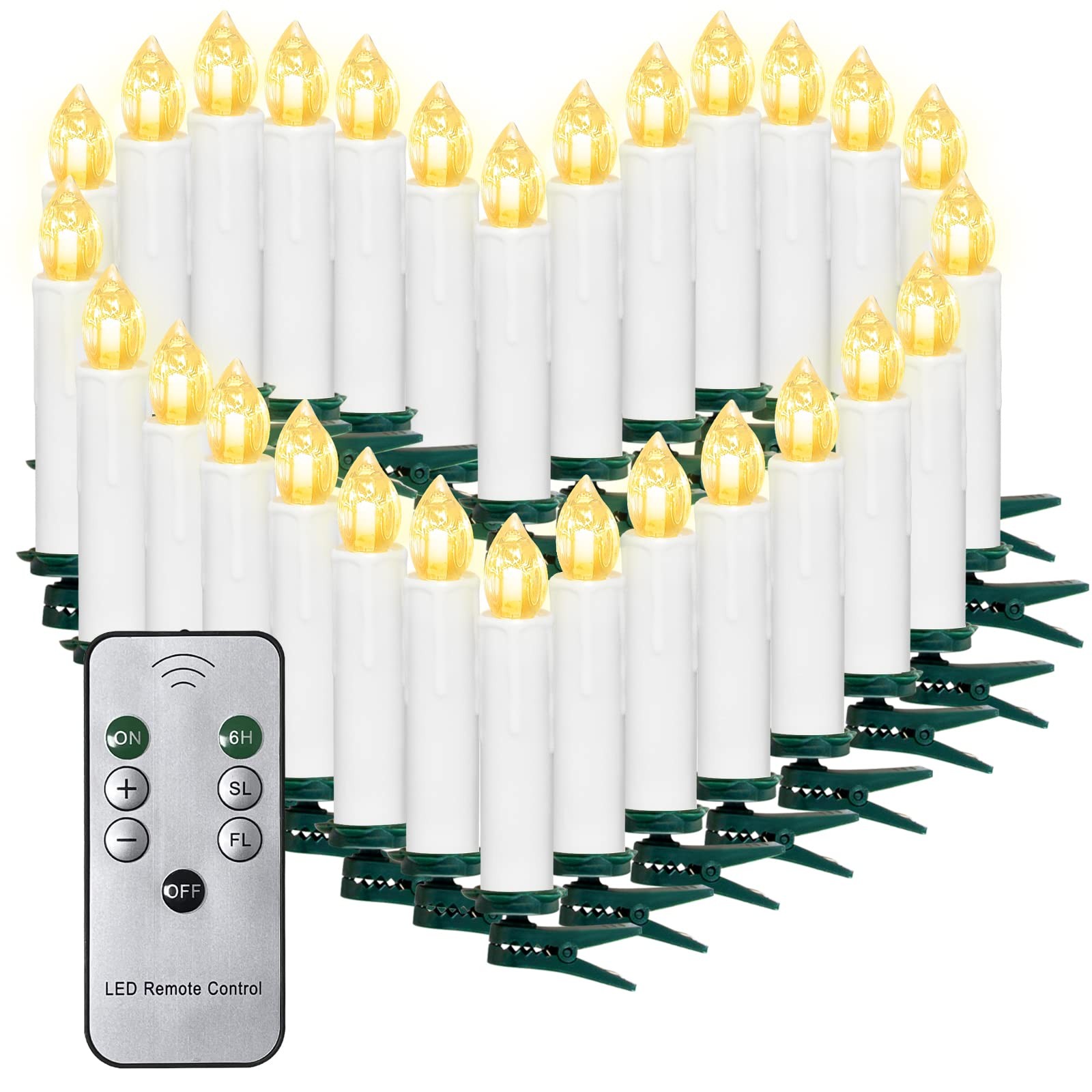 Bougies de Noël LED pour sapin : créez une ambiance magique et chaleureuse