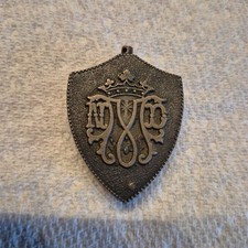 "Church of Notre Dame" Flint Antique Lighter | Catholic Vintage Coat of Arms
