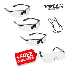 3 x voltX CONSTRUCTOR BIFOCAL clear lens, Reading Safety Glasses CE EN166F