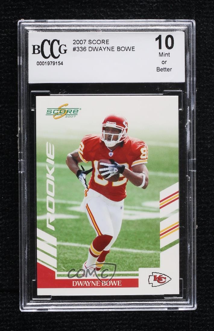 2007 Score Rookie Dwayne Bowe #336 Rookie RC 0c6
