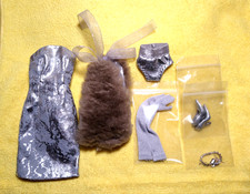 2019 Barbie Convention Diamond Jubilee Silver Evening Outfit Table Gift HTF