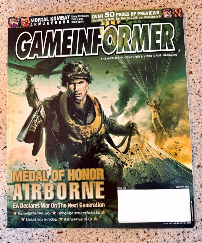 Game Informer Magazine Issue 154 February 2006 Covers Medal Of Honor Airborne